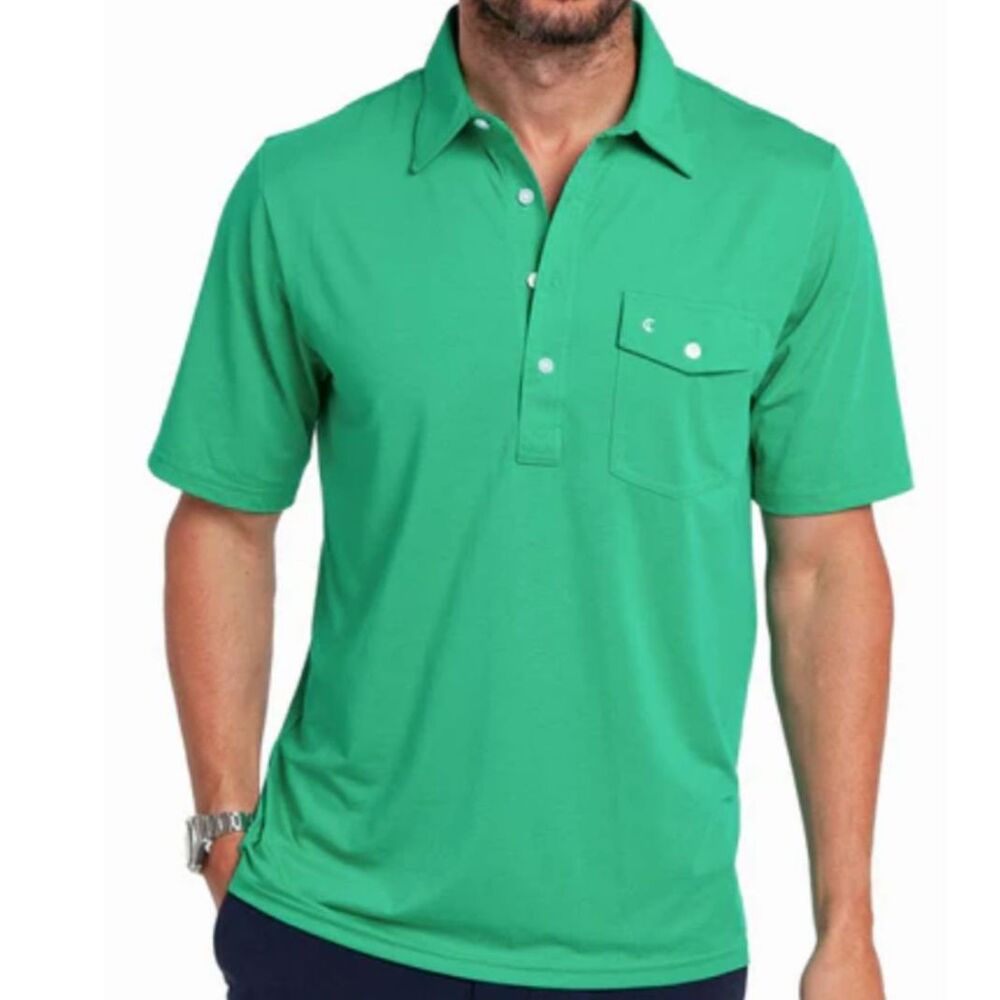 CRIQUE Performance Players Polo Shirt Golf Green Mens XXL